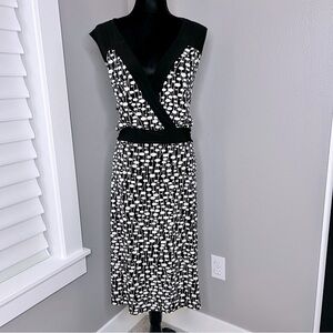 Lane Bryant women’s size 22/24 black and white sleeveless dress